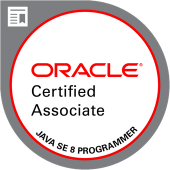 Oracle Certified Associate Java SE 8 Programmer badge